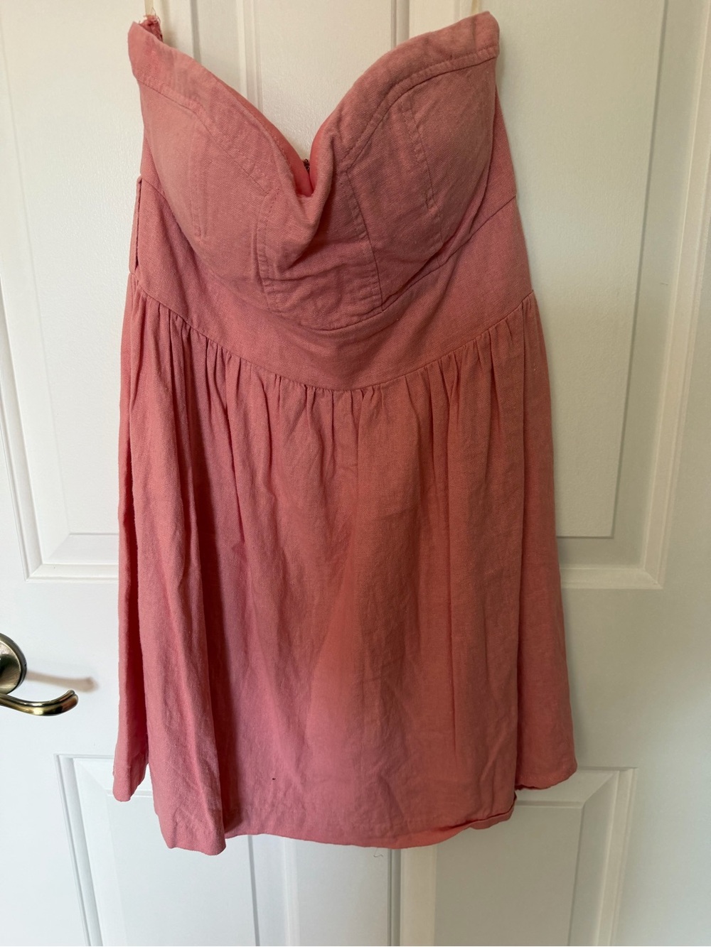 Body Central Dusty Rose Strapless Circle Skirt